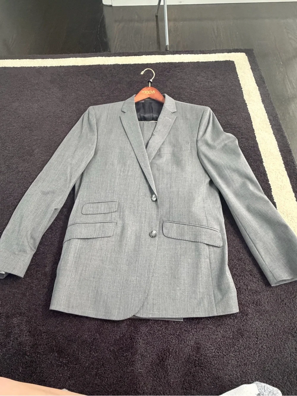 Kenneth Cole Classic Men's Gray Two-Button suit
